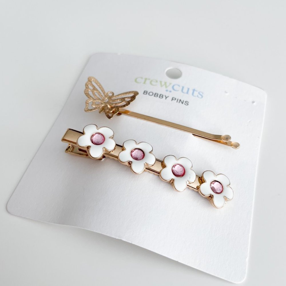 J. Crew Factory Girls' Butterfly Hair Pins Pack (Butterfly Multi) - Picture 2 of 2